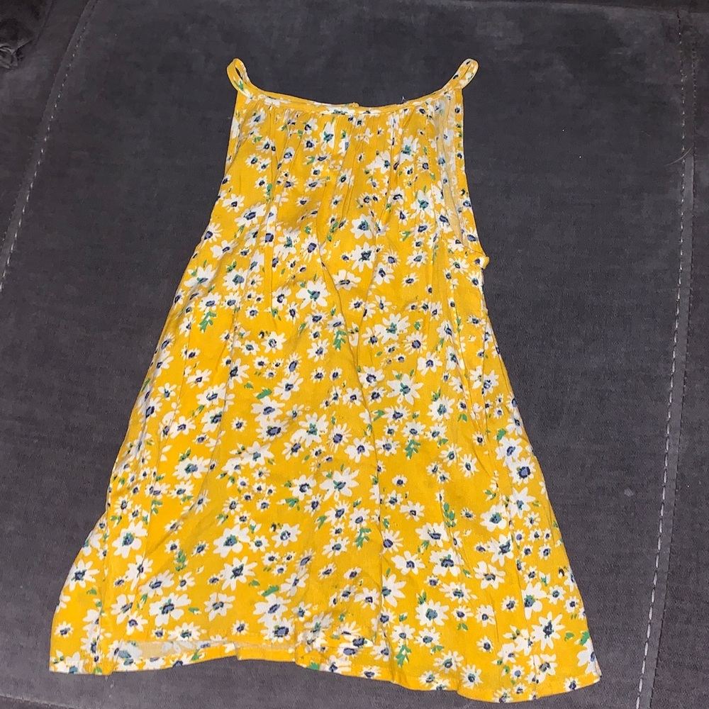 Chenault Yellow Floral Kids Dress